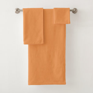 Faded orange (solid colour) Bath Towel Set