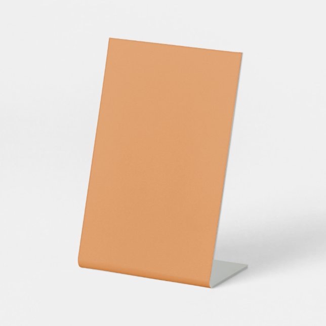  Faded orange (solid colour)  Pedestal Sign (Front)