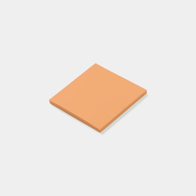 Faded orange (solid colour)  post-it notes (Angled)