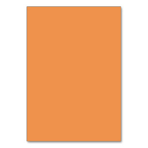 Faded orange (solid colour) Table Number