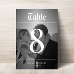 Faded Photo Vintage Newspaper Elegant Wedding Table Number<br><div class="desc">This elegant table number would be a great addition to your wedding celebration. Easily add your own details by clicking on the "personalise" option. 🌸 PLEASE NOTE: The size of this card is 3.5" x 5". If you’d like a larger size, please contact me before 💖 making your purchase. 📨...</div>