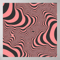 Faded Pink Zebra Stripes