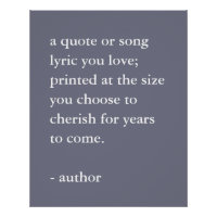 Faded Plum Custom Quote Print
