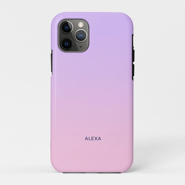 Faded purple to pink ombre Case-Mate iPhone case (Back)