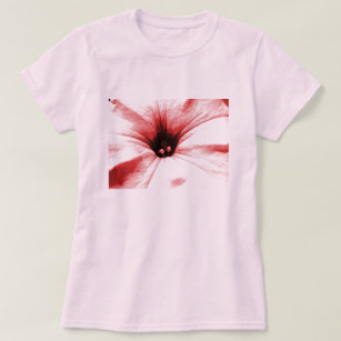 Faded red flower macro picture T-Shirt