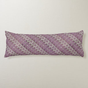 Faded Red Geometric Pattern Body Cushion