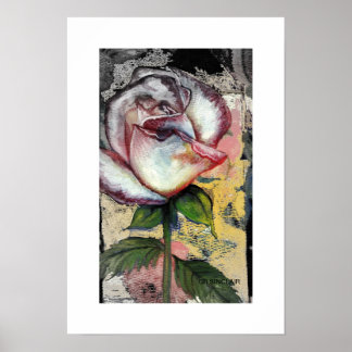 FADED ROSE by CR SINCLAIR Poster