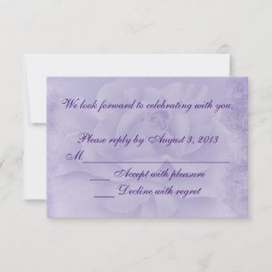 Faded Rose RSVP Card