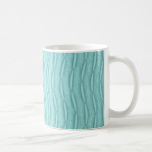 Faded Teal Aquamarine Pattern Coffee Mug
