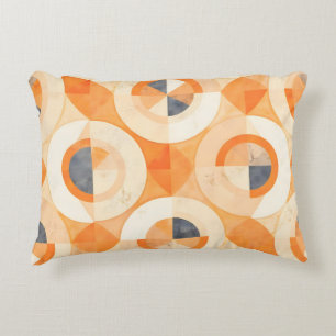 Faded Terra Geometrics Decorative Cushion