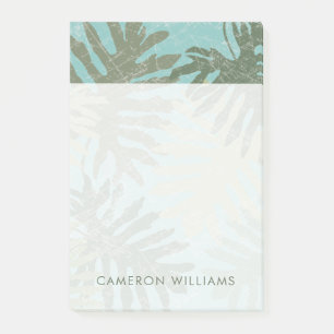 Faded Tropical Leaves Post-it Notes