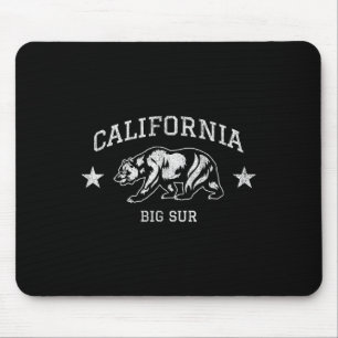 Faded Vintage Big Sur California Vacation Ocean Mouse Pad