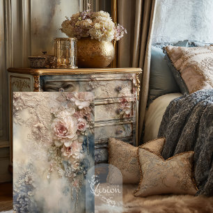 Faded Whispers Romantic Rose Shabby Chic  Tissue Paper