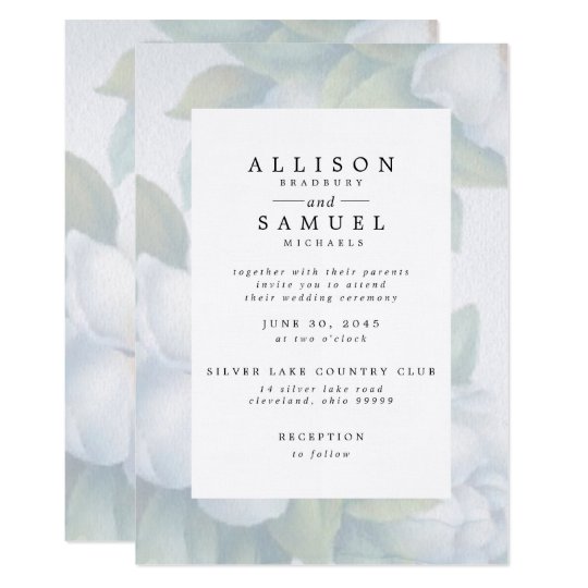 Faded White Dogwood Blossoms Invitation Zazzle Com Au