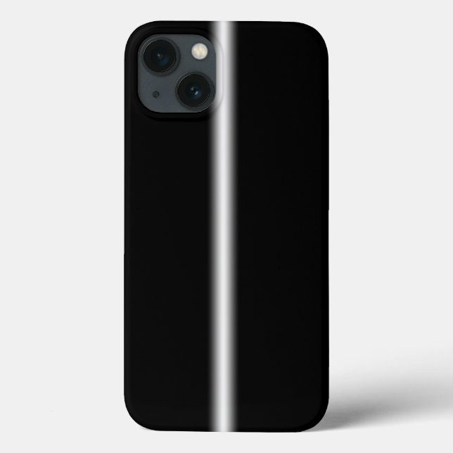 Faded White Stripe on Black Battery Case (Back)