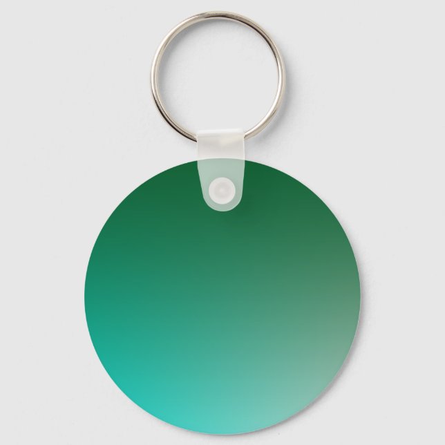 Fades: Dark Green and Light Blue Key Ring (Front)