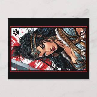 Fadey Barbarian Comic Style 04   Postcard