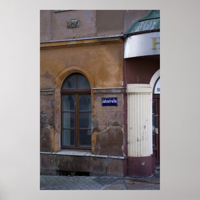 Fading Facade in Lobau, Germany Poster (Front)