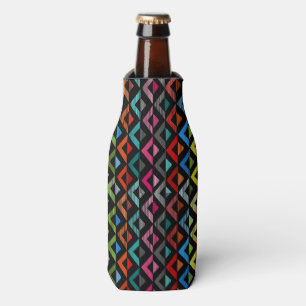 Fading Half-Diamonds Bottle Cooler