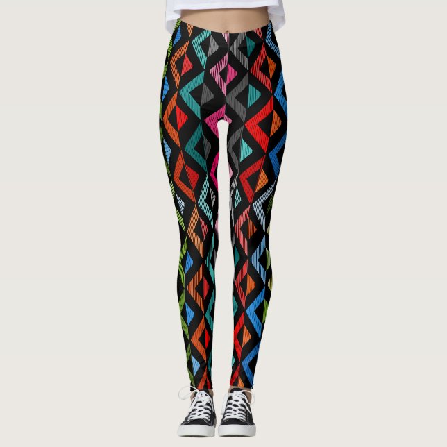 Fading Half-Diamonds  Leggings (Front)