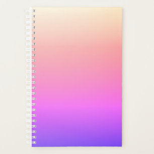 Fading Peach Pink & Purple Colourful Ombre Planner