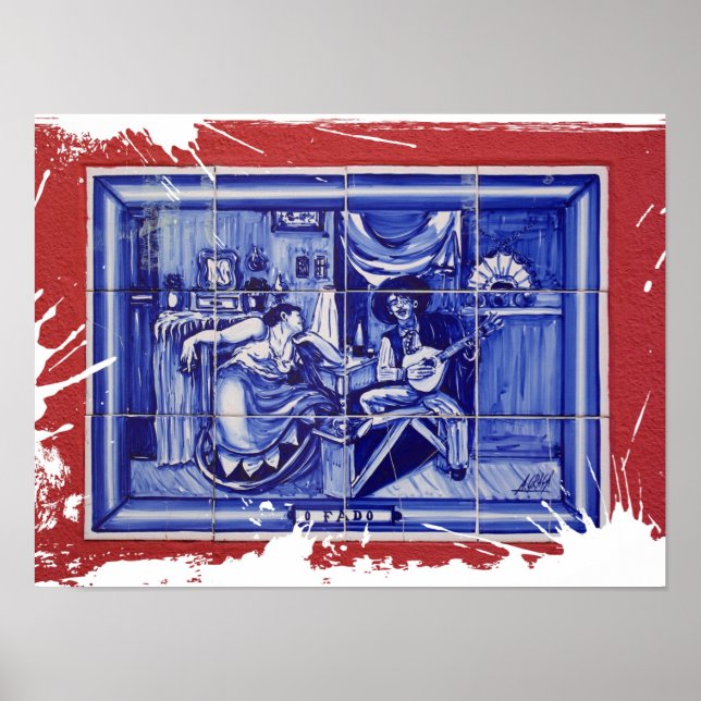 Fado, Portuguese folk art Poster (Front)