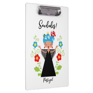 Fado woman singer with Portuguese caravel ships  Clipboard