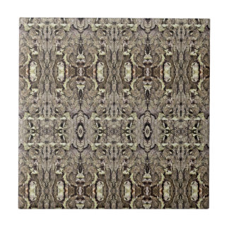 Fadoodle Tree Bark Patterned 4.25 Square Ceramic Tile