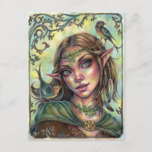 Fae Messengers Elf Fantasy Postcard