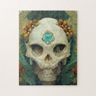 Fae Skull Fantasy Jigsaw Puzzle