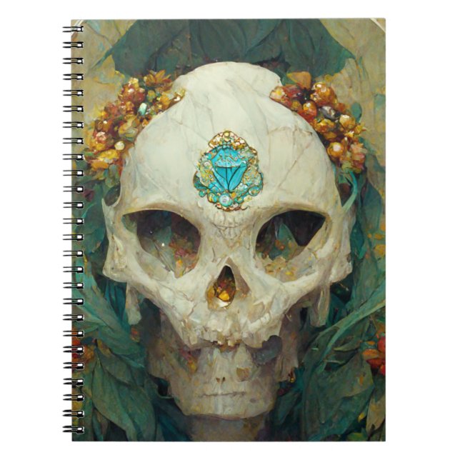 Fae Skull Fantasy Notebook (Front)