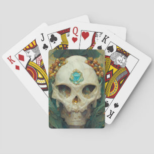 Fae Skull Fantasy Playing Cards