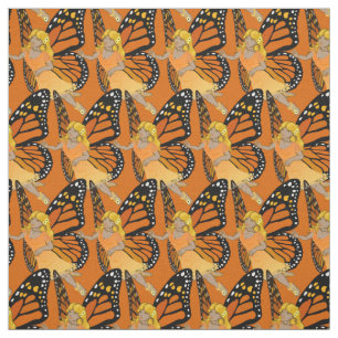 Faerie Art Fabric Butterfly Fairy Pattern Fabrics