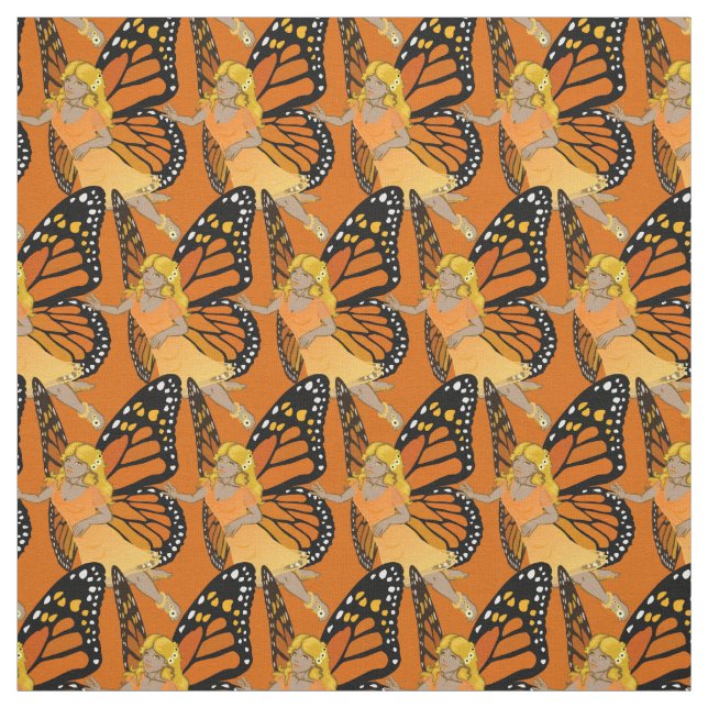 Faerie Art Fabric Butterfly Fairy Pattern Fabrics (Swatch)
