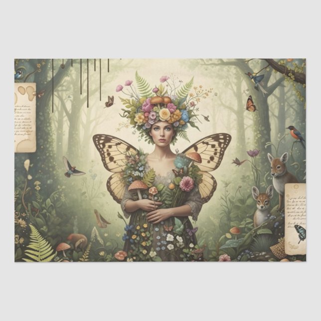 Faerie-Artisan Collage Tissue Paper (Front)