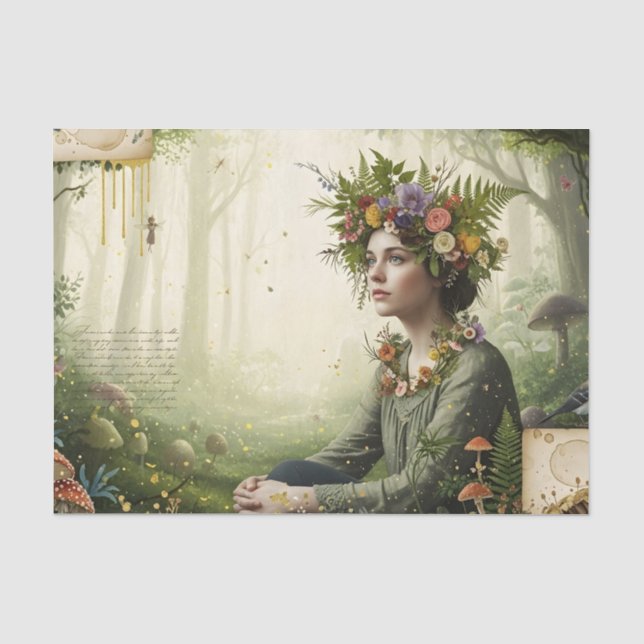 Faerie-Artisan Collage Tissue Paper (Front)
