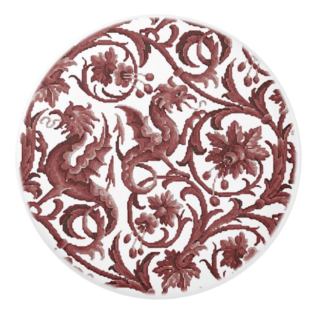 Faerie Dragons Ceramic Knob (Front)