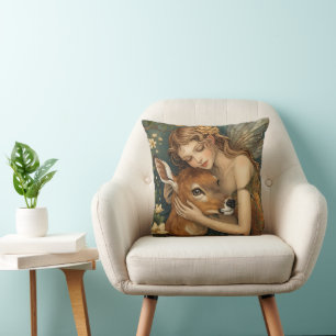 Faerie Embrace-Nature's tender heart Cushion