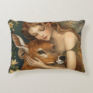 Faerie Embrace-Nature's tender heart Decorative Cushion