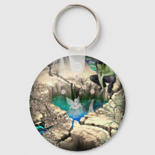 Faerie in Elven Pond Key Ring