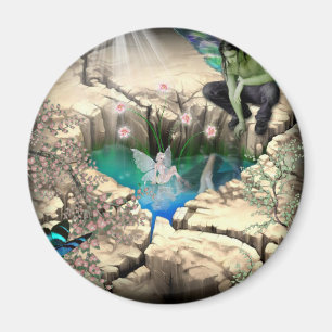 Faerie in Elven Pond Magnet