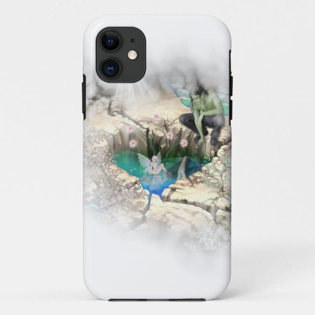 Faerie in Elven Pond Vignette Case-Mate iPhone Case (Back)