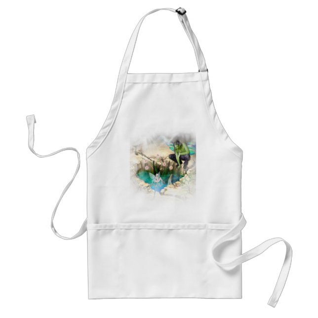 Faerie in Elven Pond Vignette Standard Apron (Front)