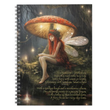 Faerie Under Mushroom In The Rain