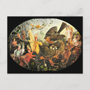 Faeries and Robin's Nest Postcard