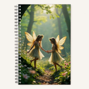 Faeries at Play in the Forest Notebook