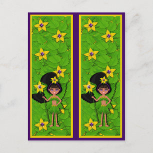 Faery named Violet Bookmarks Postcard