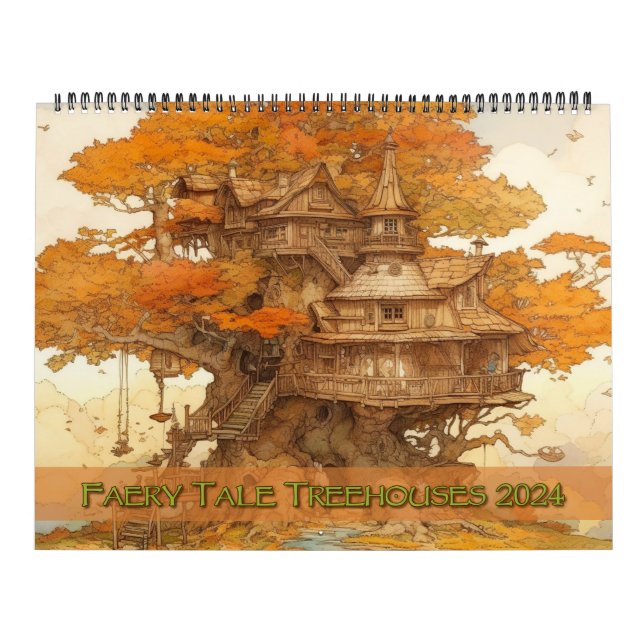 Faery Tale Treehouses 2024 Calendar (Cover)