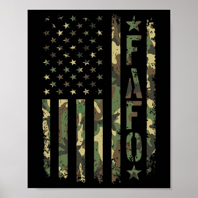 Fafo Camo Flag  Poster (Front)