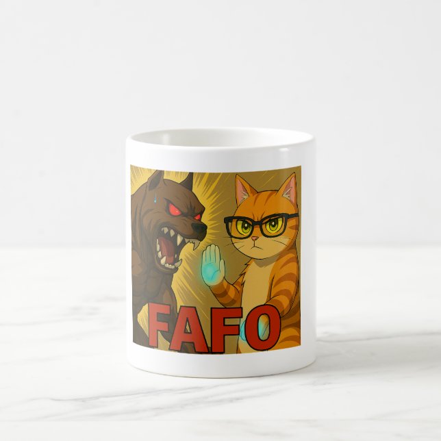 FAFO FACE OFF  COFFEE MUG (Center)